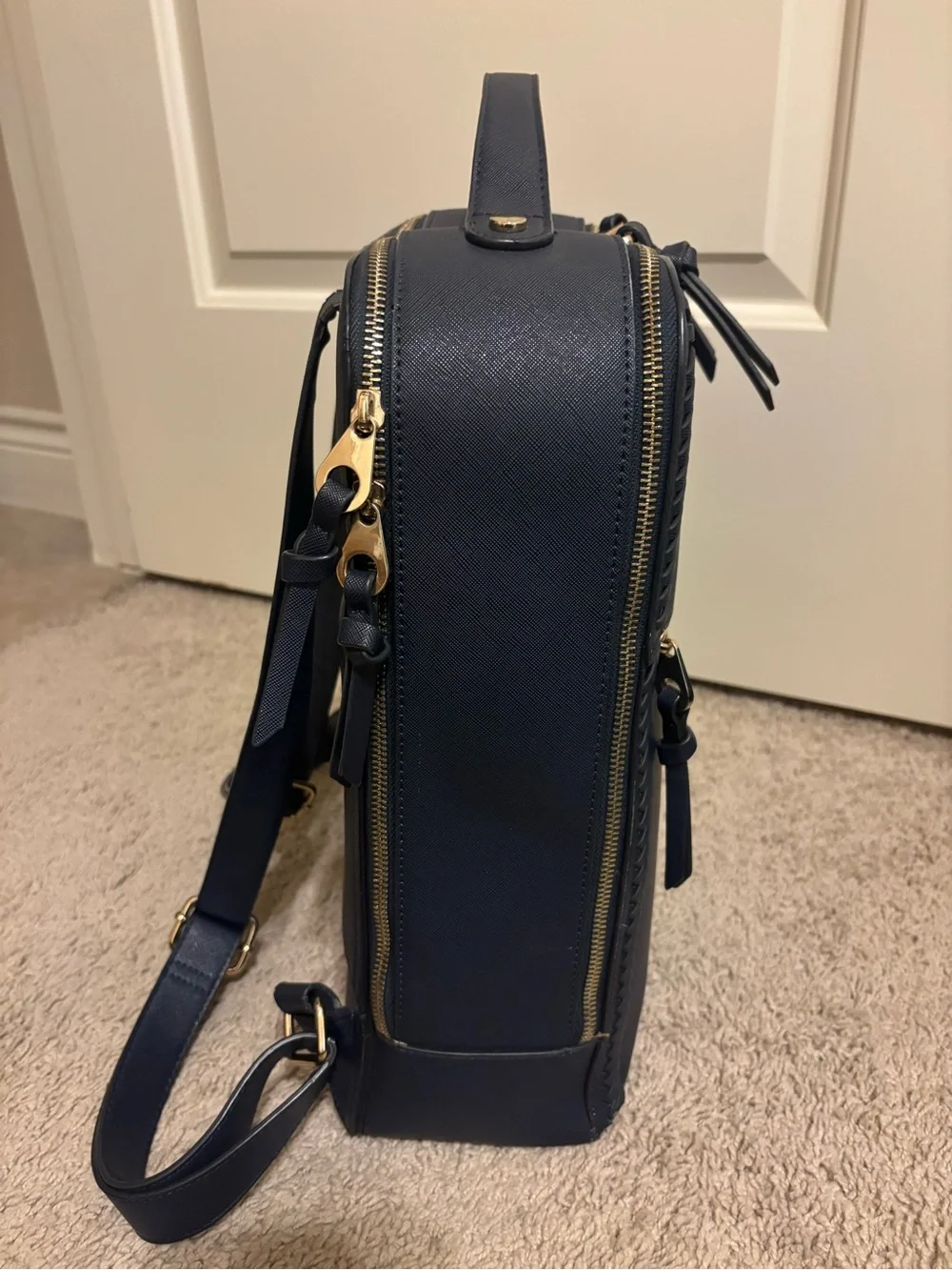 Calpak Leather Laptop Backpack